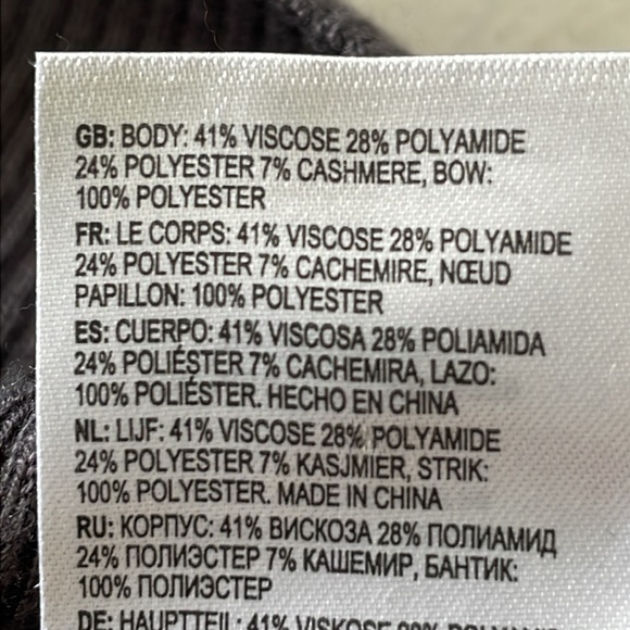 Ted Baker London Grey Cashmere Blend Knit Top w/ Shoulder Bow - Picture 12 of 13